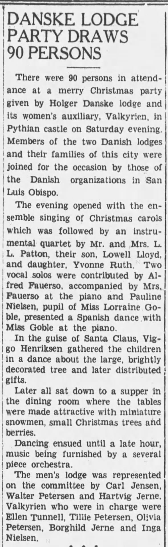Clipping from Santa Maria Times